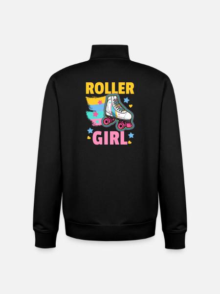 Rollschuhe Roller Girl - Unisex Organic Zip Sweatshirt von Stanley/Stella - Schwarz