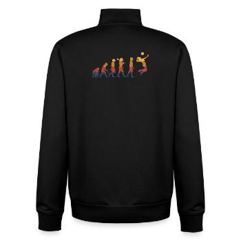 Volleyball Volleyballspieler - Unisex Organic Zip Sweatshirt von Stanley/Stella - Schwarz - Hinten - AI Model Male 185 light (185cm)