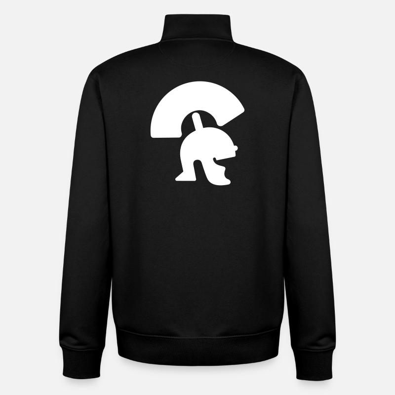 Römer. Römischer Helm. - Unisex Organic Zip Sweatshirt von Stanley/Stella - Schwarz