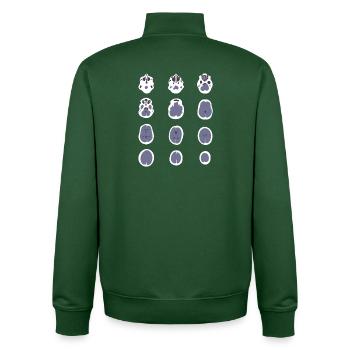 Bild von MRT Scanner Geschenk Manip Radio Radiologie - Unisex Organic Zip Sweatshirt von Stanley/Stella - Flaschengrün - Hinten - AI Model Male 185 dark (185cm)