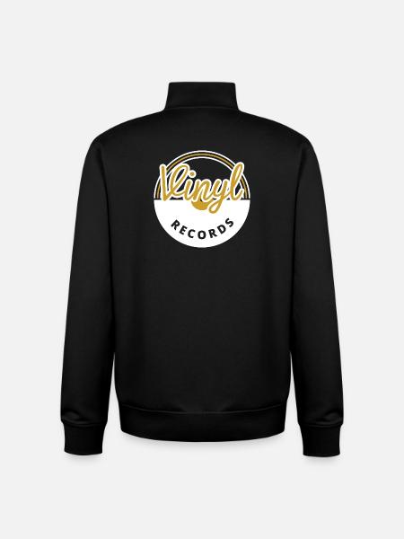 Vinyles - Sweat zippé unisexe en coton bio Stanley/Stella - noir
