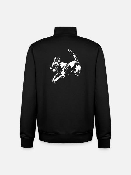 Malinois "Black Edition" - Unisex Organic Zip Sweatshirt by Stanley/Stella - black