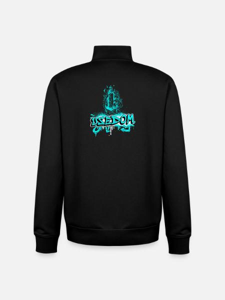 Usedom lighthouse design/gift idea - Unisex Organic Zip Sweatshirt by Stanley/Stella - black