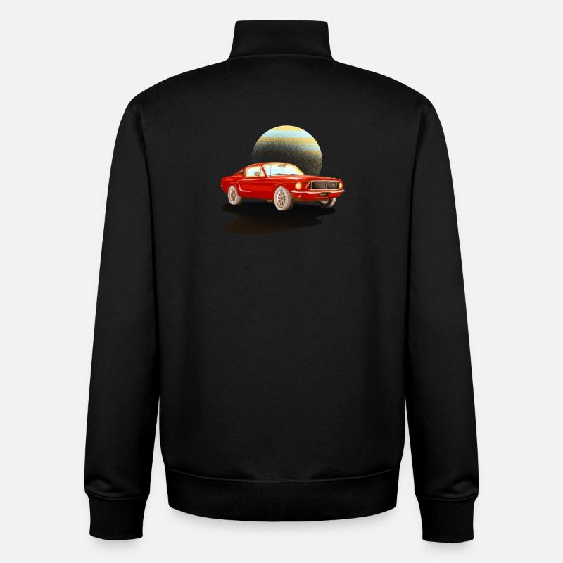 Auto rotes Auto - Unisex Organic Zip Sweatshirt von Stanley/Stella - Schwarz