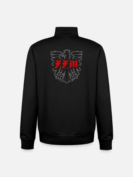 Frankfurt FFM Adler - Unisex Organic Zip Sweatshirt by Stanley/Stella - black