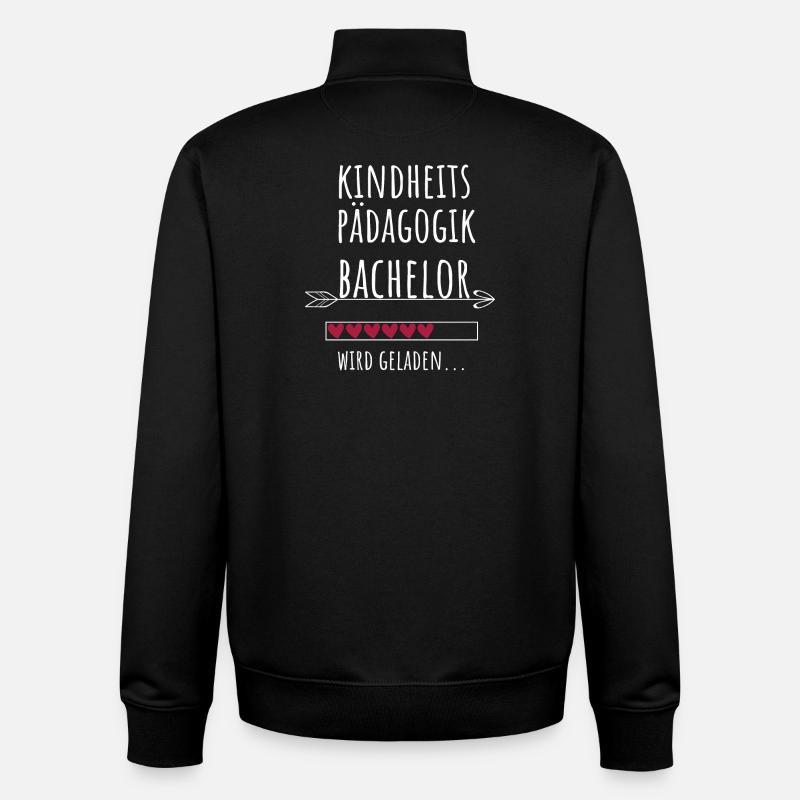 Kindheitspädagogik Bachelor Studium Geschenk - Unisex Organic Zip Sweatshirt von Stanley/Stella - Schwarz