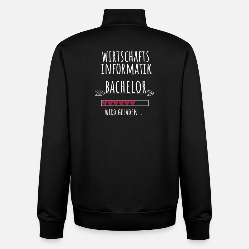 Wirtschaftsinformatik Studium Student Geschenk - Unisex Organic Zip Sweatshirt von Stanley/Stella - Schwarz