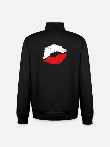 BAISER POLONAIS - Sweat zippé unisexe en coton bio Stanley/Stella - noir
