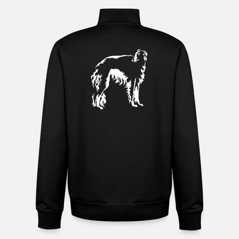 Barsoi "Black Edition" - Unisex Organic Zip Sweatshirt by Stanley/Stella - black