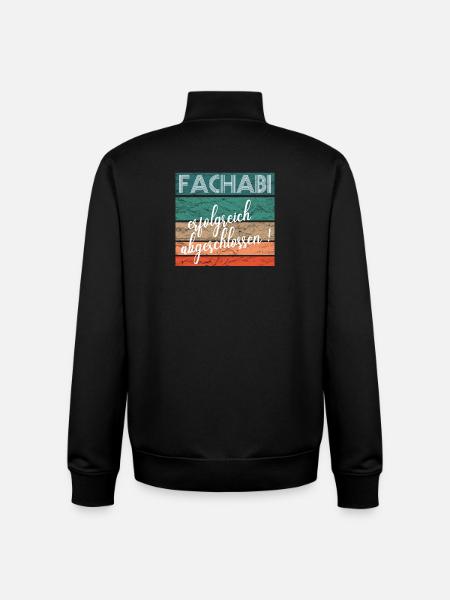 Fachabitur Fachabi Schulabschluss Geschenk - Unisex Organic Zip Sweatshirt von Stanley/Stella - Schwarz