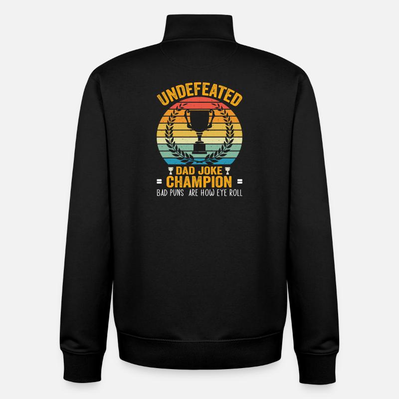 Undefined Champion Daddy Conumero - Sweat zippé unisexe en coton bio Stanley/Stella - noir