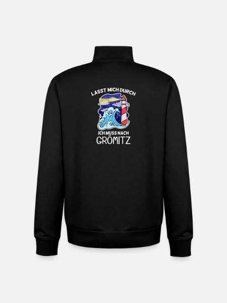 Grömitz Spruch - Unisex Organic Zip Sweatshirt von Stanley/Stella - Schwarz