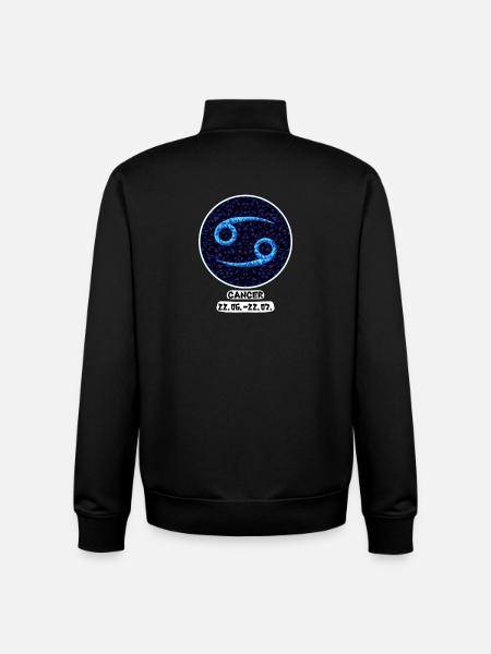 Cancer 22.06.-22.07. - Unisex Organic Zip Sweatshirt by Stanley/Stella - black