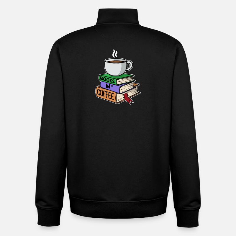 Kaffeetrinker Milchkaffee Kaffee Trinken Statement - Unisex Organic Zip Sweatshirt von Stanley/Stella - Schwarz