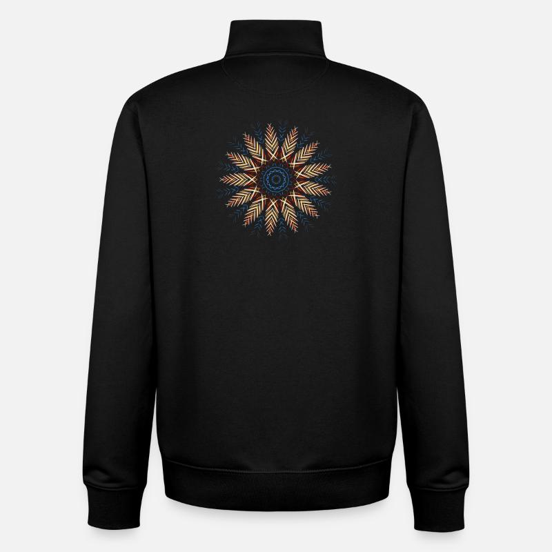 Indian Mandala - Unisex Organic Zip Sweatshirt von Stanley/Stella - Schwarz