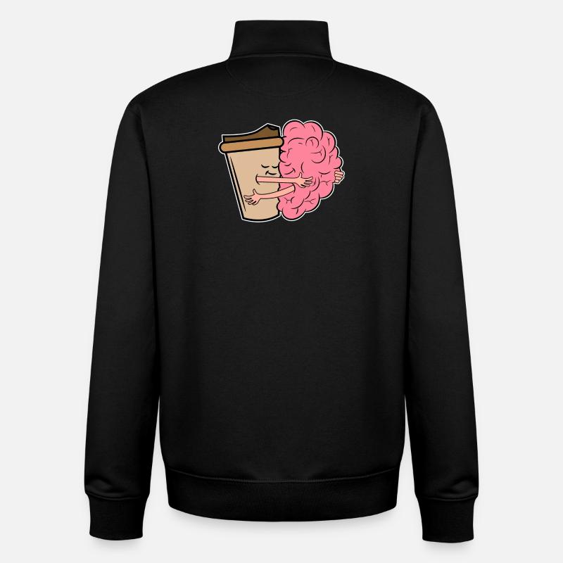 Kaffee Trinken Kaffeeliebhaber Kaffeetrinker - Unisex Organic Zip Sweatshirt von Stanley/Stella - Schwarz