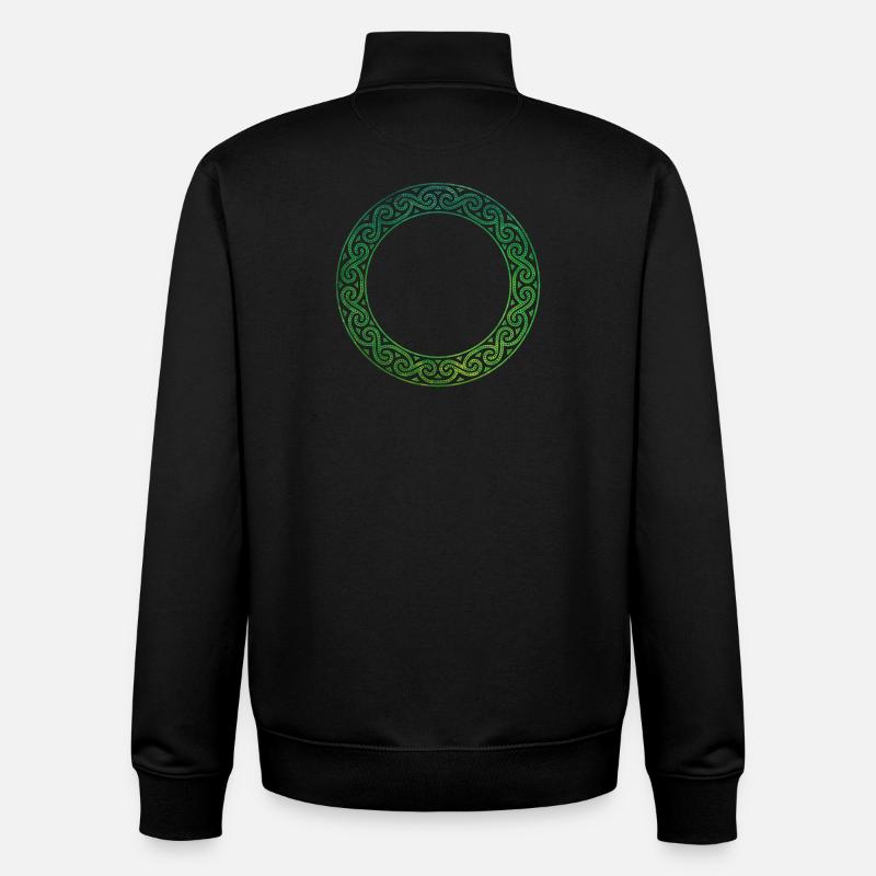 Celtic Knot - Unisex Organic Zip Sweatshirt by Stanley/Stella - black