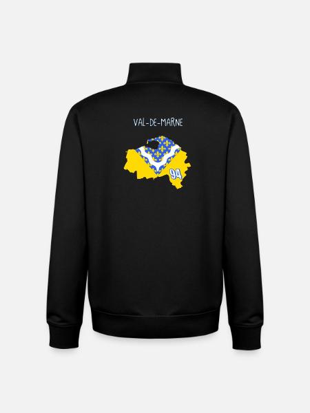 Val de marne - Unisex Organic Zip Sweatshirt by Stanley/Stella - black