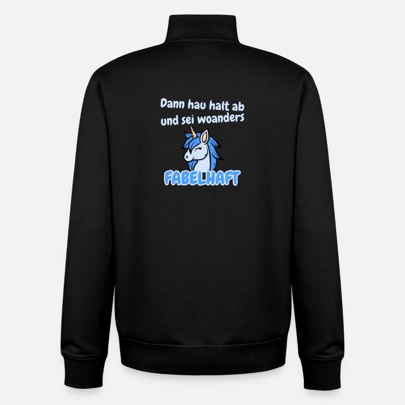 Fabelhafter Abschied - Unisex Organic Zip Sweatshirt von Stanley/Stella - Schwarz
