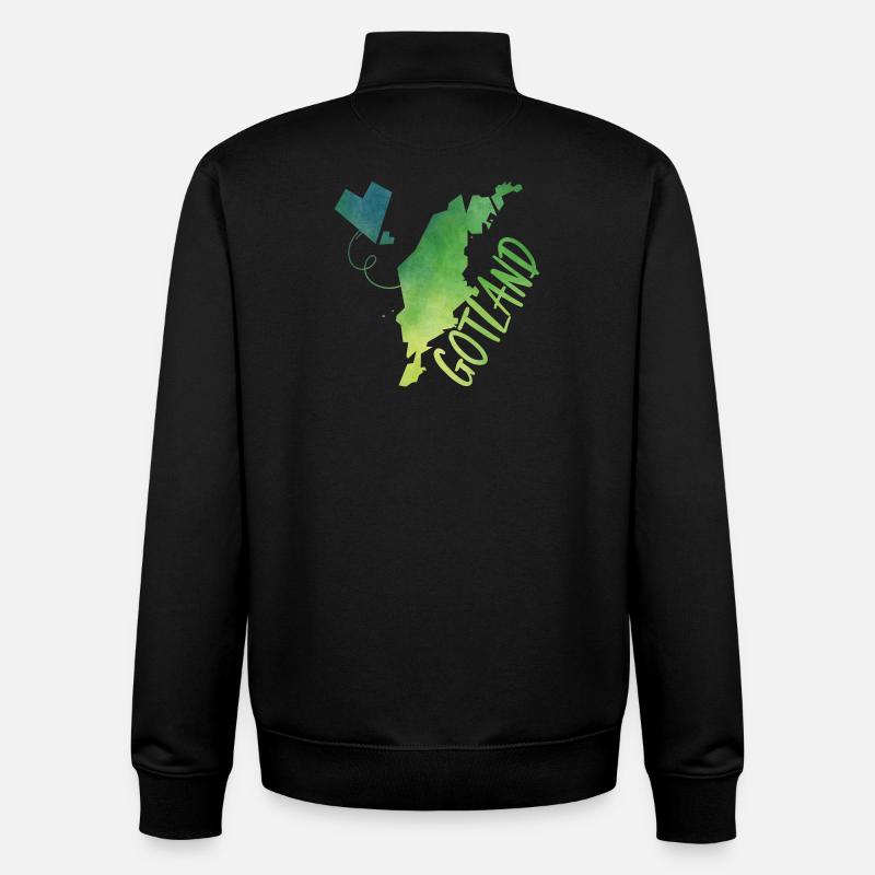 Gotland - Unisex Organic Zip Sweatshirt von Stanley/Stella - Schwarz