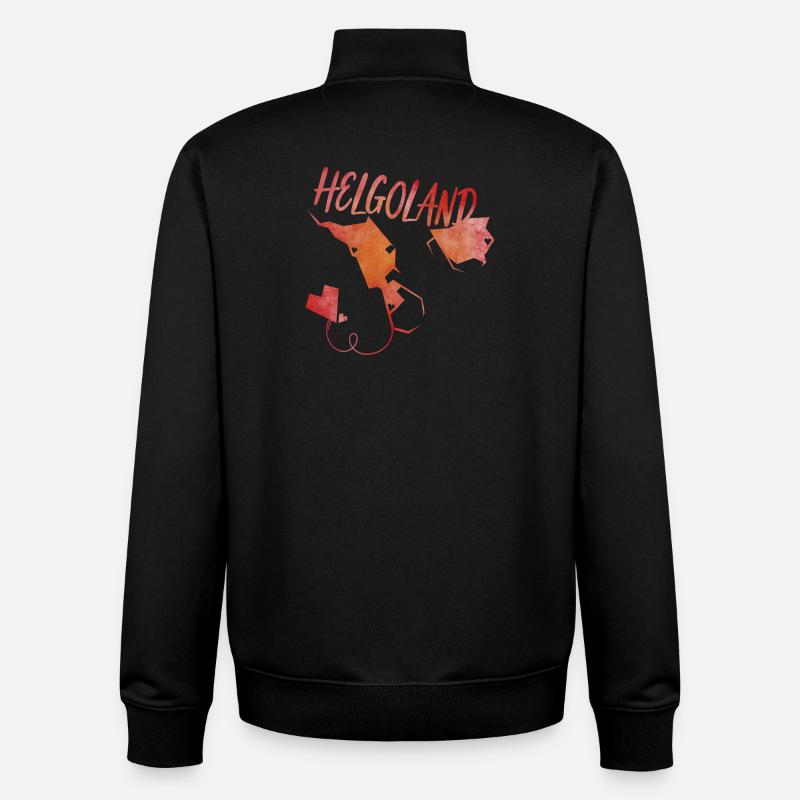 Helgoland - Unisex Organic Zip Sweatshirt von Stanley/Stella - Schwarz