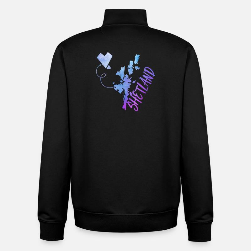 Shetland - Unisex Organic Zip Sweatshirt von Stanley/Stella - Schwarz