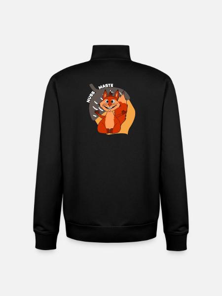 Yoga Hörnchen Nussmaste Meditation - Unisex Organic Zip Sweatshirt von Stanley/Stella - Schwarz