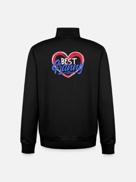 Beste Oma Großmutter Großmama Gratuliere Statement - Unisex Organic Zip Sweatshirt von Stanley/Stella - Schwarz