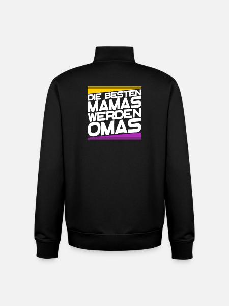 Großmutter Oma gratulation Statement Großmama - Unisex Organic Zip Sweatshirt von Stanley/Stella - Schwarz