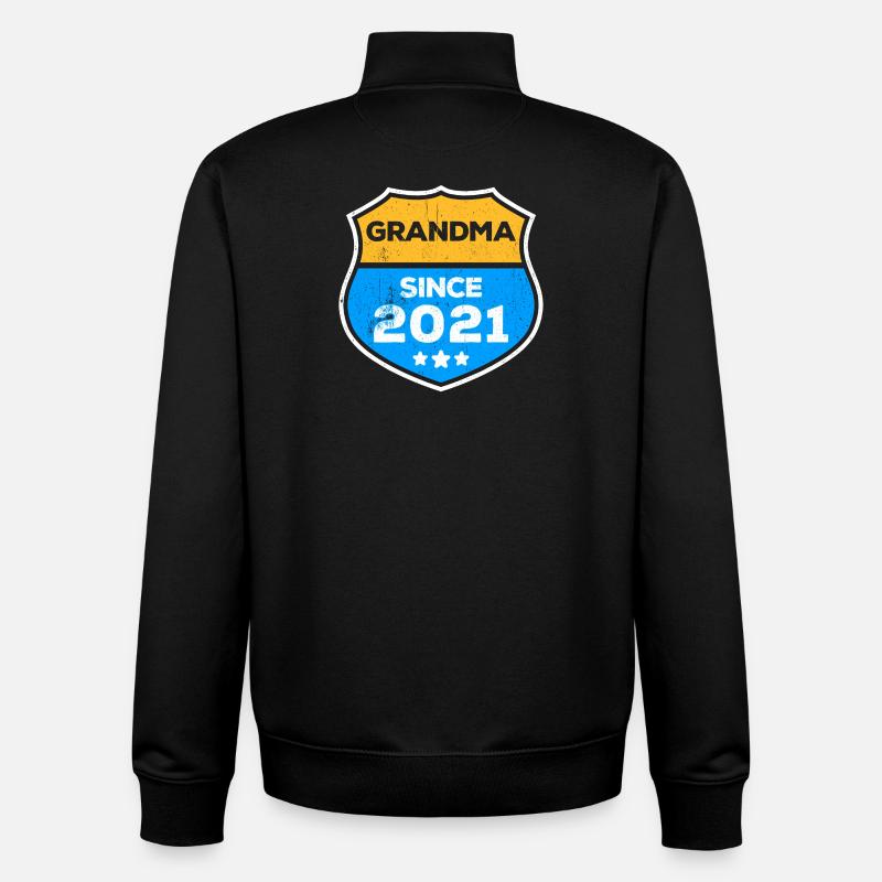 Großmutter Oma Statement Rentnerin Großmama - Unisex Organic Zip Sweatshirt von Stanley/Stella - Schwarz