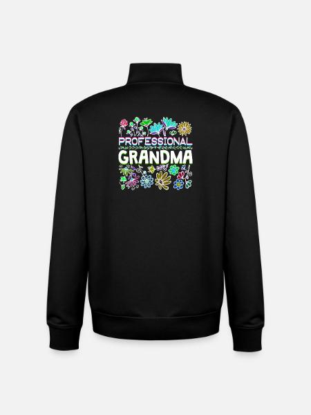 Großmama Spruch Großmutter Oma Ruhestand - Unisex Organic Zip Sweatshirt von Stanley/Stella - Schwarz