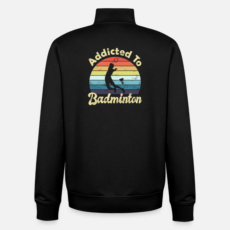 Badminton - Unisex Organic Zip Sweatshirt von Stanley/Stella - Schwarz