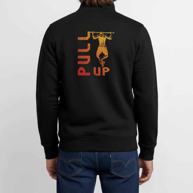 Gradient pull-up silhouette Unisex Organic Zip Sweatshirt by Stanley/Stella