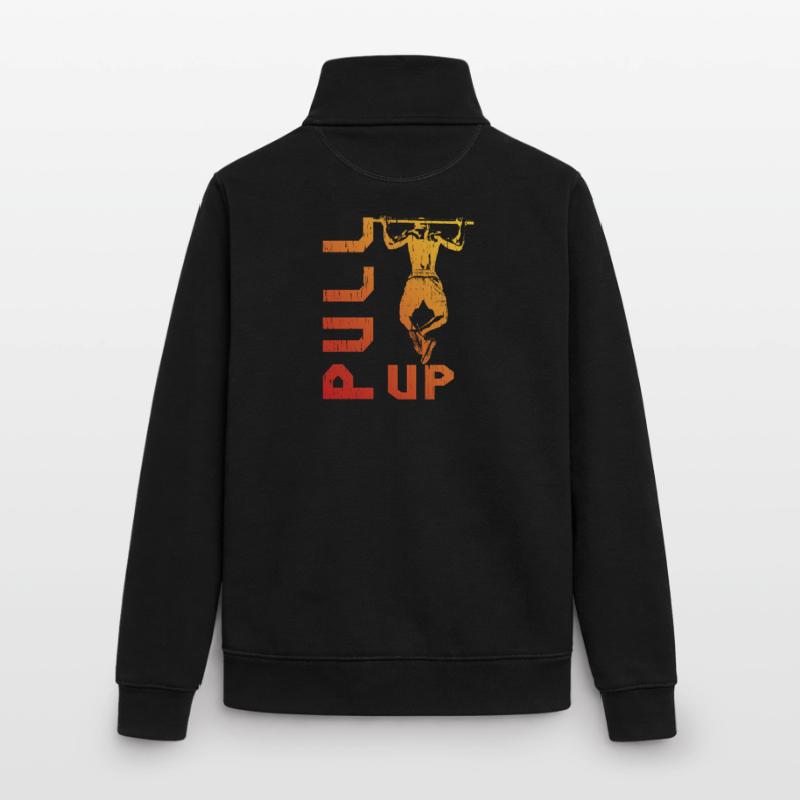 Gradient pull-up silhouette Unisex Organic Zip Sweatshirt by Stanley/Stella