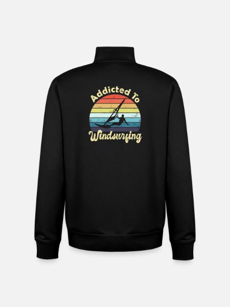 Windsurfen Windsurfer - Unisex Organic Zip Sweatshirt von Stanley/Stella - Schwarz