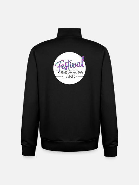 Tomorrowland Festival - Sweat zippé unisexe en coton bio Stanley/Stella - noir