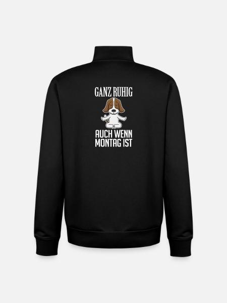 Basset Hound - Unisex Organic Zip Sweatshirt von Stanley/Stella - Schwarz