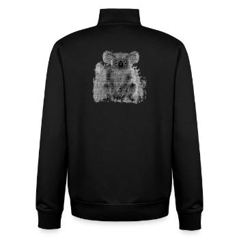 australische tiermotive, Koala Bär, Beuteltiere - Unisex Organic Zip Sweatshirt von Stanley/Stella - Schwarz - Hinten - AI Model Male 185 light (185cm)