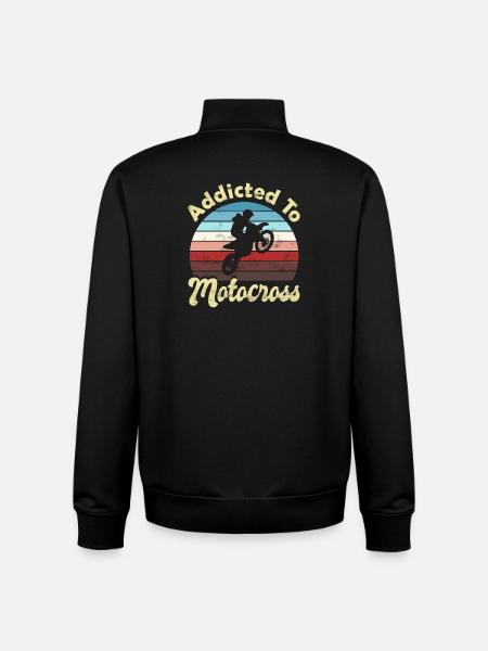 Motocross - Unisex Organic Zip Sweatshirt by Stanley/Stella - black