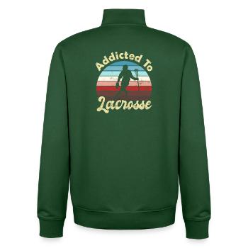 Lacrosse - Sweat zippé unisexe en coton bio Stanley/Stella - vert bouteille - Dos - AI Model Male 185 dark (185cm)