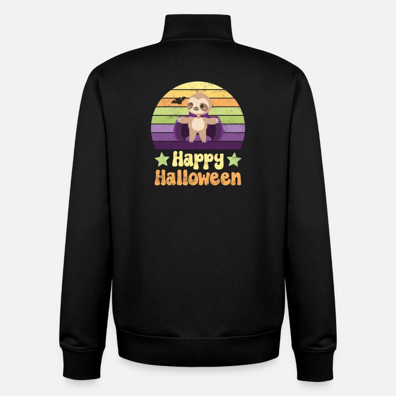 Halloween Vampir Dracula - Unisex Organic Zip Sweatshirt von Stanley/Stella - Schwarz