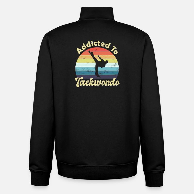 Taekwondo - Unisex Organic Zip Sweatshirt von Stanley/Stella - Schwarz