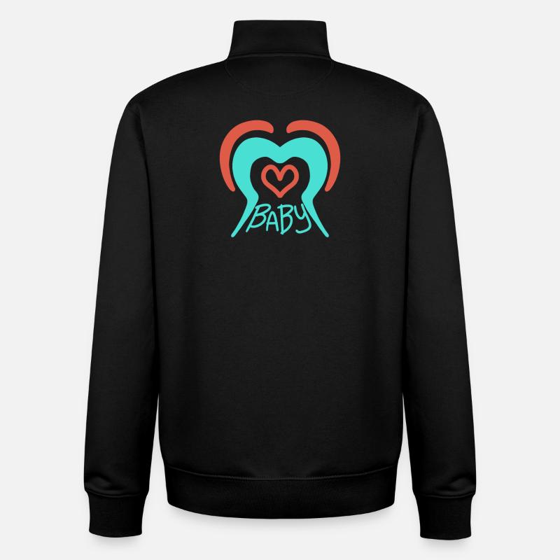 Bébé - Sweat zippé unisexe en coton bio Stanley/Stella - noir