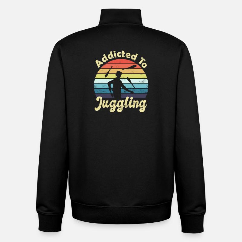 Jongleur Jongleur - Sweat zippé unisexe en coton bio Stanley/Stella - noir