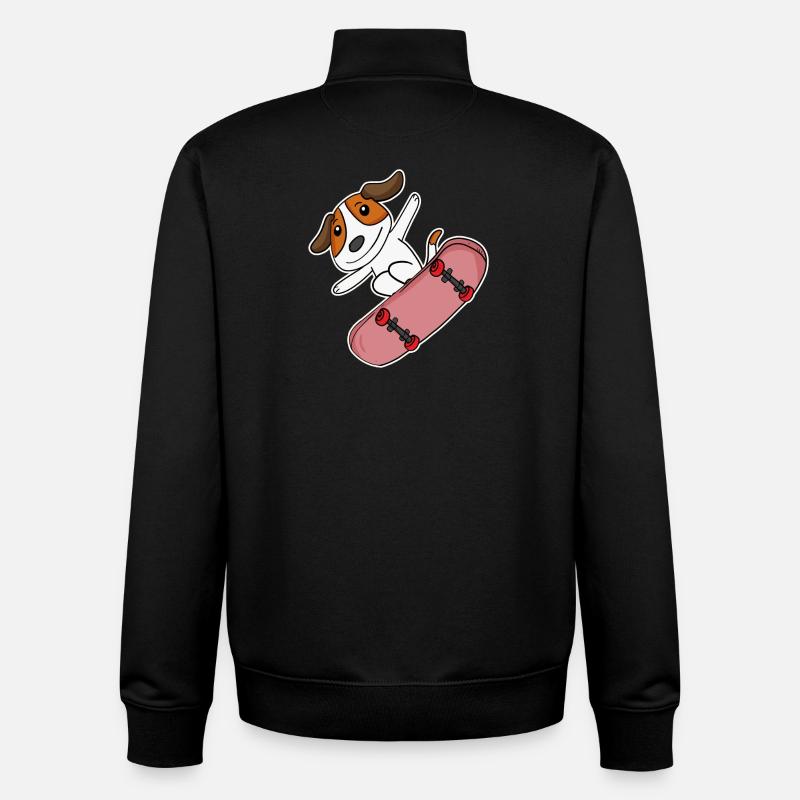 Belgian Shepherd - Unisex Organic Zip Sweatshirt by Stanley/Stella - black