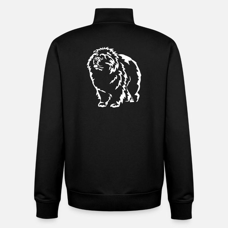 Chow Chow "Black Edition" - Unisex Organic Zip Sweatshirt von Stanley/Stella - Schwarz