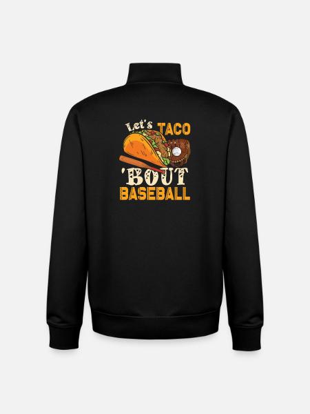 Let's Taco Bout Baseball - Unisex Organic Zip Sweatshirt by Stanley/Stella - black