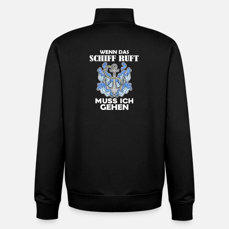 Schiff Schifffahrt - Unisex Organic Zip Sweatshirt von Stanley/Stella - Schwarz