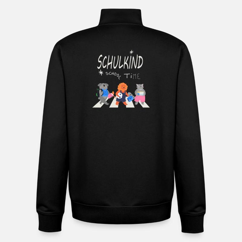 Schulanfang - Unisex Organic Zip Sweatshirt von Stanley/Stella - Schwarz
