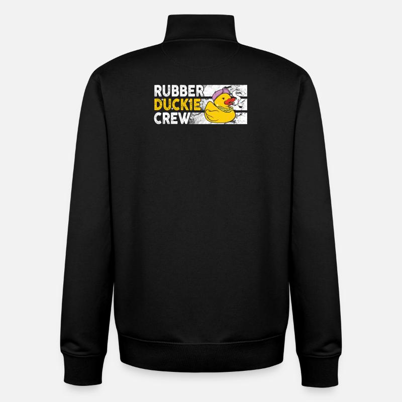Rubber Duck Rubber Duckie Crew - Unisex Organic Zip Sweatshirt von Stanley/Stella - Schwarz